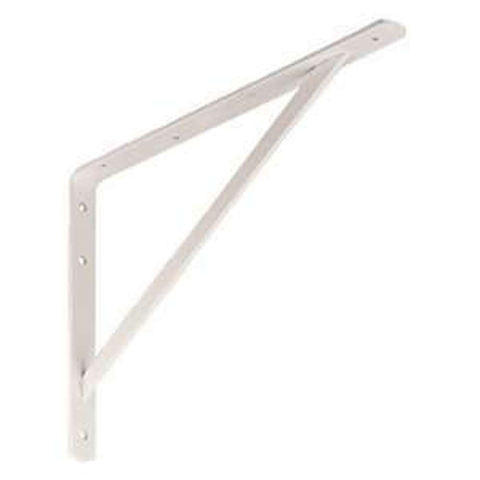 KMT Stay Bracket Z/P 200 x 200 x 20 x 3mm White