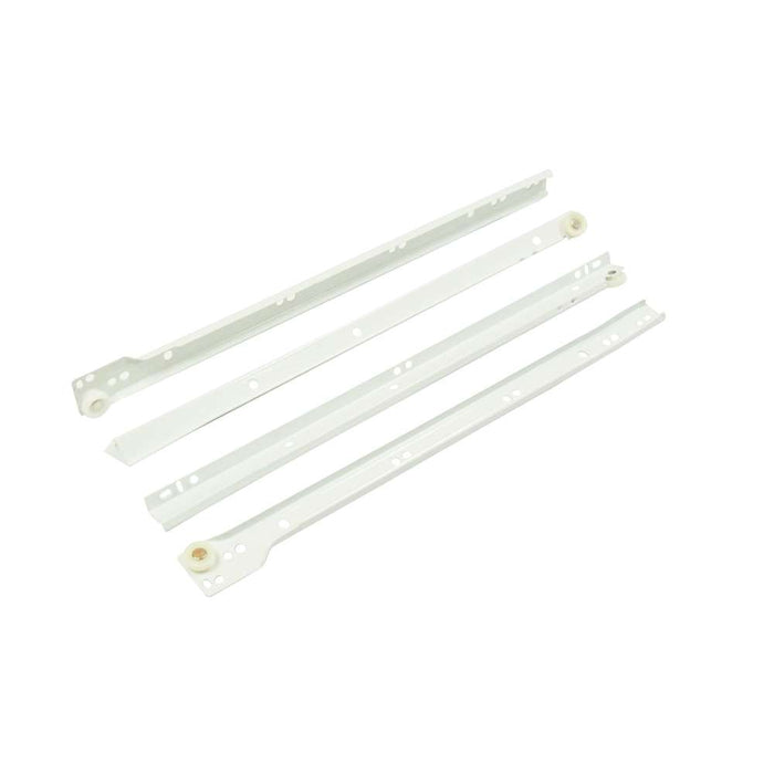 Nova Self Closing Drawer Slide 300mm White