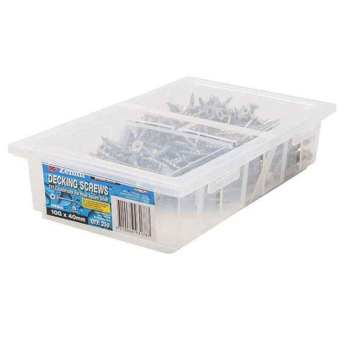 Zenith S/S Decking Screw SQ 10G x 40mm (250pk)