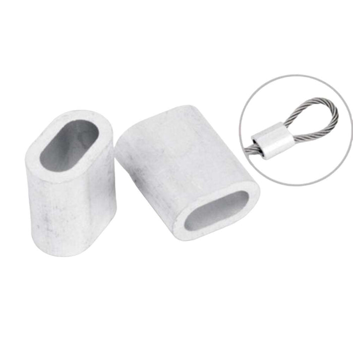 Fixworx Crimp Oval for Cable & Wire Rope M4 2pc Alum