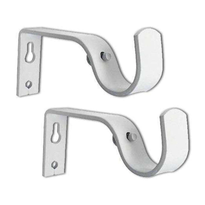Curtain Rod Bracket 16-20mm White 2pc