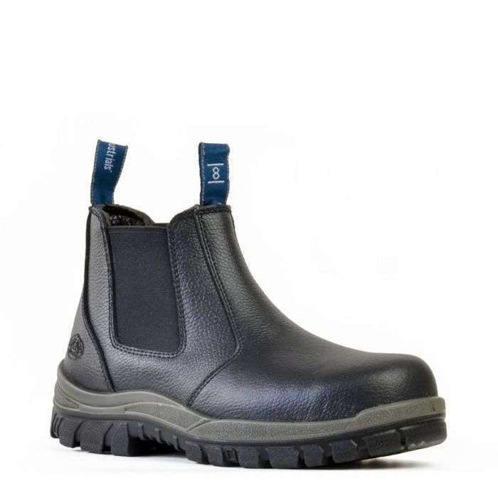 Bata Hercules Ankle Safety Boot-Slip On Black US10