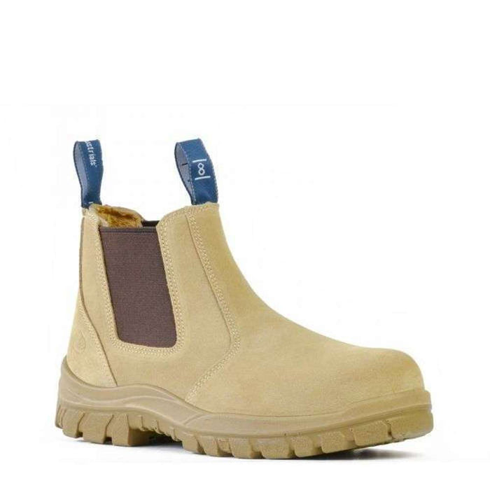 Bata Mercury Ankle Safety Boot-Slip On Brown US8
