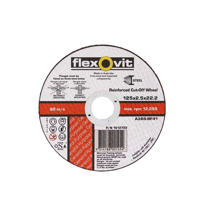 Flexovit Cutting Off Metal 230 x 2.5 x 22.23mm