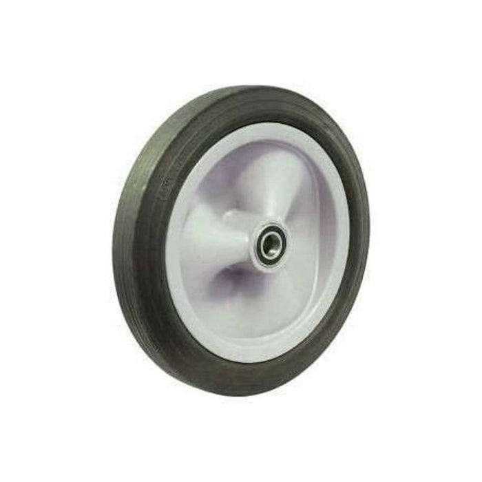 Fallshaw Narrow Utility Wheel 250 x 50mm Black Rubber Precision Bearing 150kg