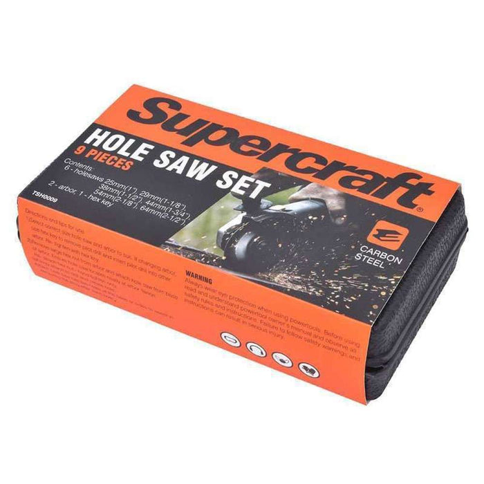 Supercraft Holesaw 25-64mm (9pk)