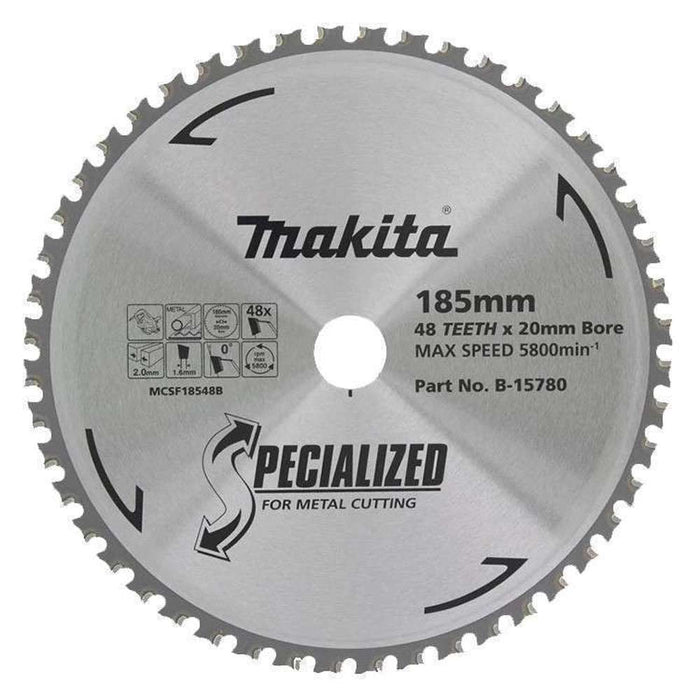 Makita Cold Cutting Blade for Metal 185mm x 48T