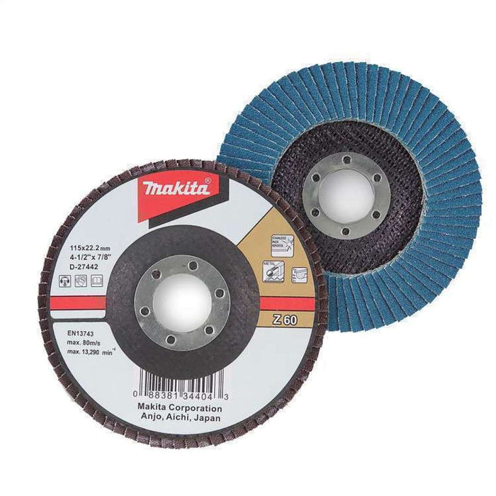 Makita Flap Disc 125mm x 120G Ferrous Metal