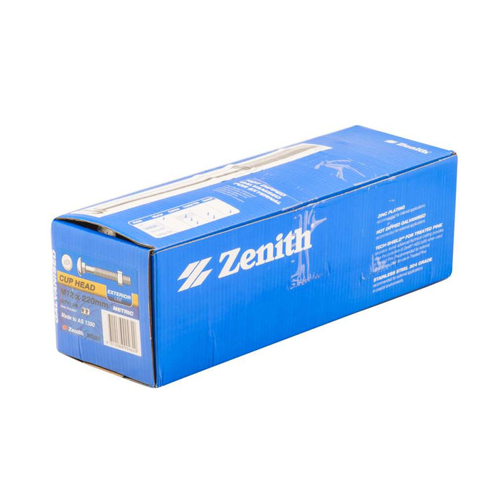 Bolt & Nut Galv Cup M12 x 220