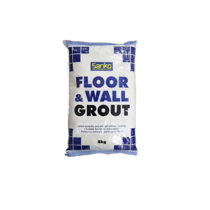 Sanko Grout Floor & Wall 5kg Off White