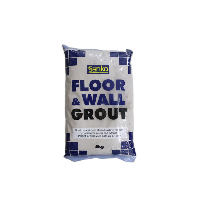 Sanko Grout Floor & Wall 5kg Neutral Grey