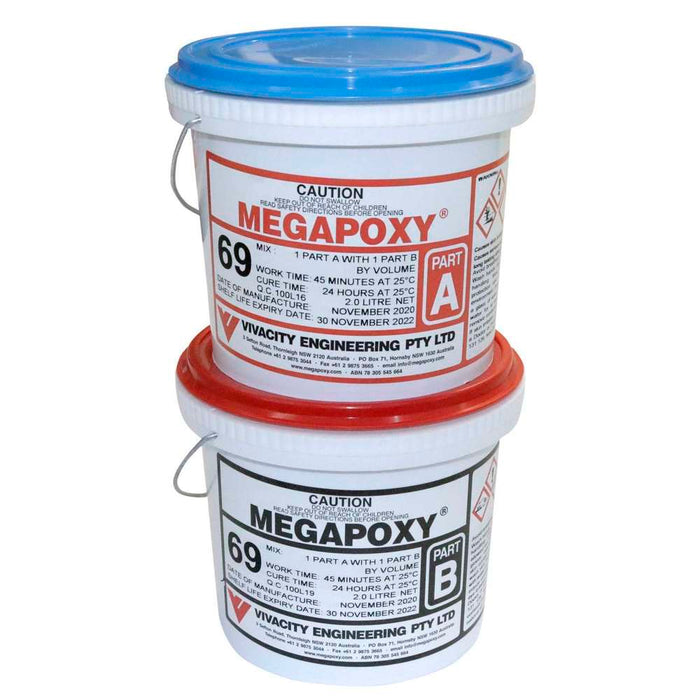 Megapoxy 69 Epoxy Adhesive 4L (Part A 2L Part B 2L)