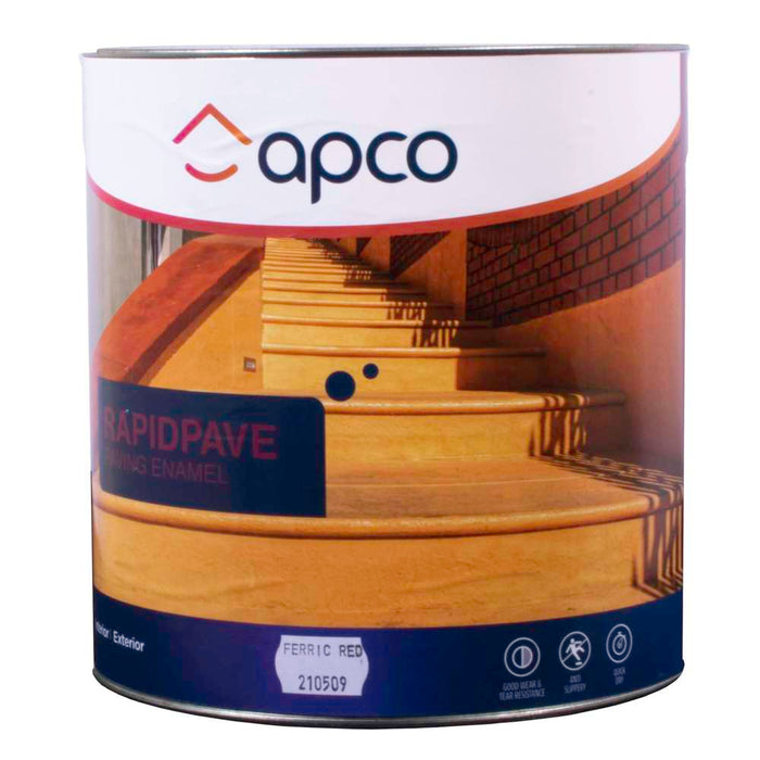 Apco RapidPave Matt Enamel Ferric Red 4L