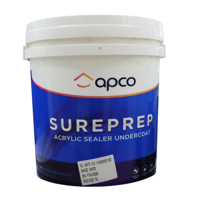 Apco Sureprep Undercoat Acrylic White 10L