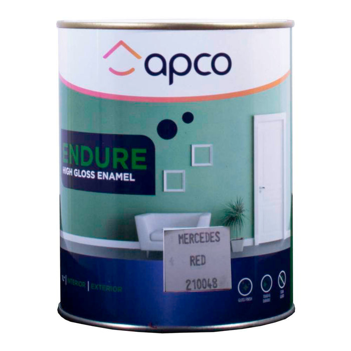 Apco Endure Gloss Enamel Mercedes Red 1L
