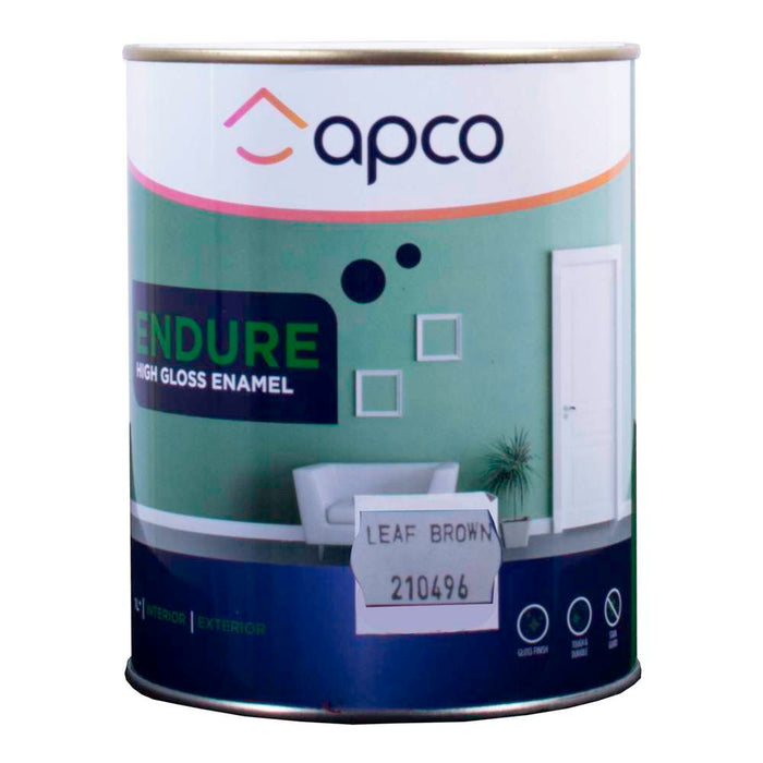 Apco Endure Gloss Enamel Leaf Brown 1L