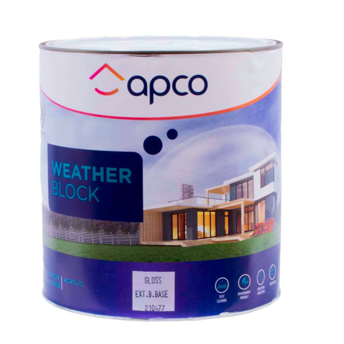 Apco Weatherblock Gloss Acrylic Extra Bright Base 4L