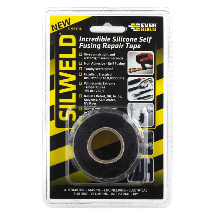 Everbuild Silweld Tape Black 3m