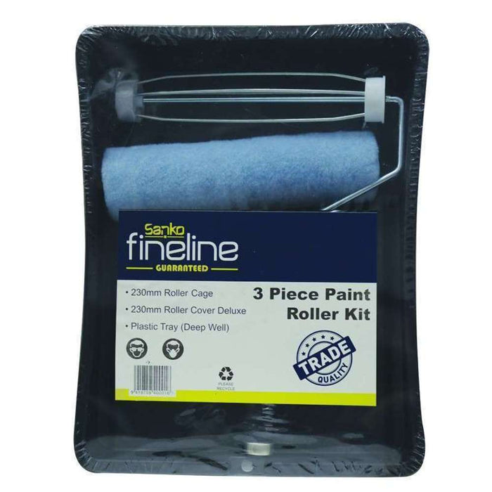 Sanko Paint Roller Kit Fineline 3pc **