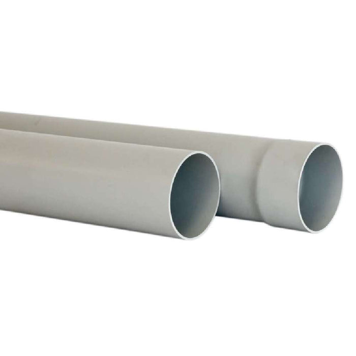 PVC Waste Pipe SN6 100mm x 5.8m S/E **