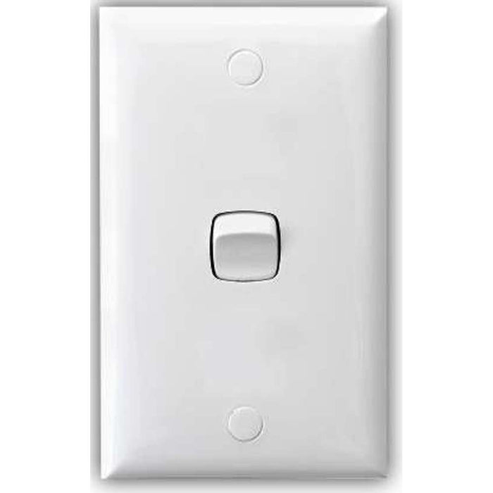 HPM 1 Gang Switch 10A White **