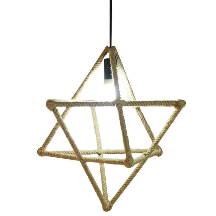 Fantasy Rope Design Star Single Pendant Light