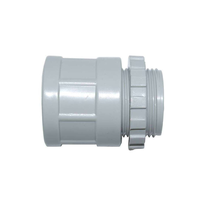 Ozlec Adaptors PVC Plain to Screw 25mm Grey **