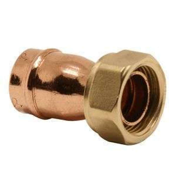 Copper Straight Tap Connector 22mm x 3/4''.