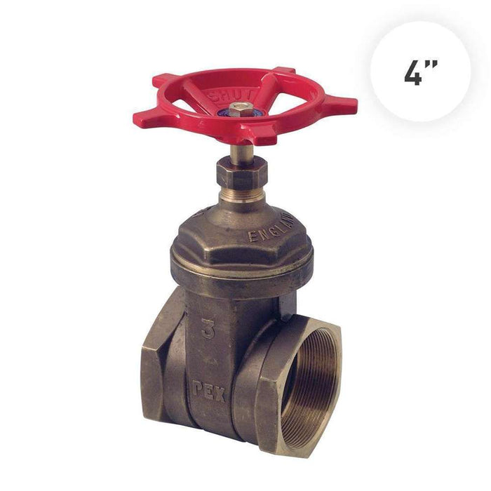 Pex Gate Valve 4" Brass