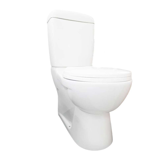 Claytan Opaque Closed Coupled Toilet Suite w/ Uni Connector-Set