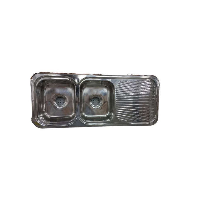Evia Kitchen Sink Double Bowl R-Drainer (1180 x 480 x 170)