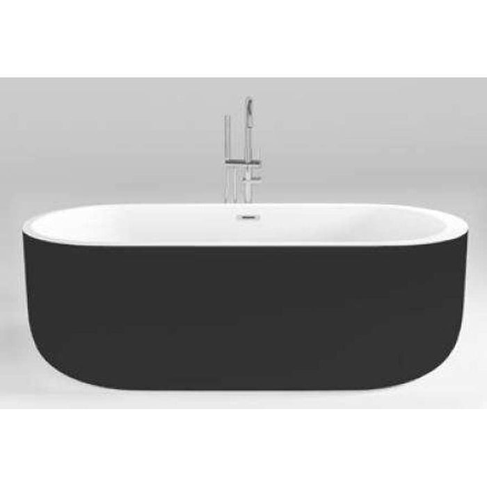 Decobay Bari Acrylic Free Standing Bath Tub Black 1700 x 800 x 580mm