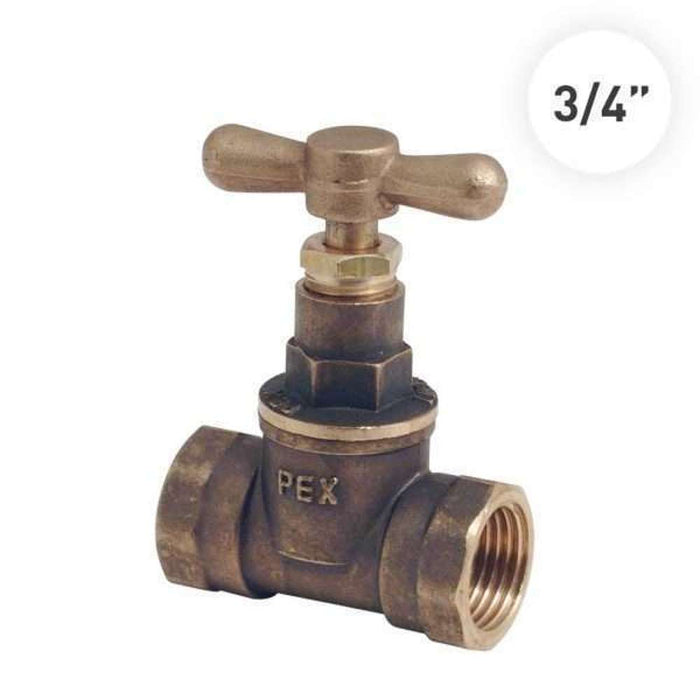 Pex Stopcock 3/4" Brass