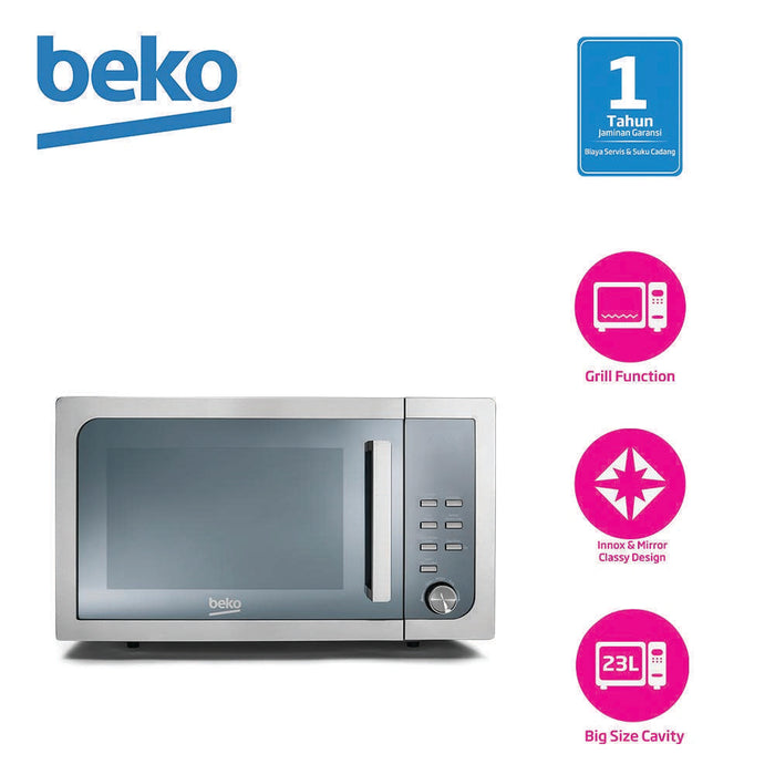 Beko Microwave 23L Grill Stainless Steel