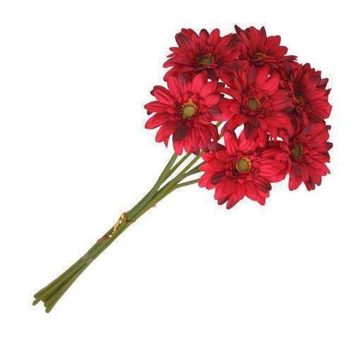 UBL Gerbera 8 HD Red 37cm Flowers