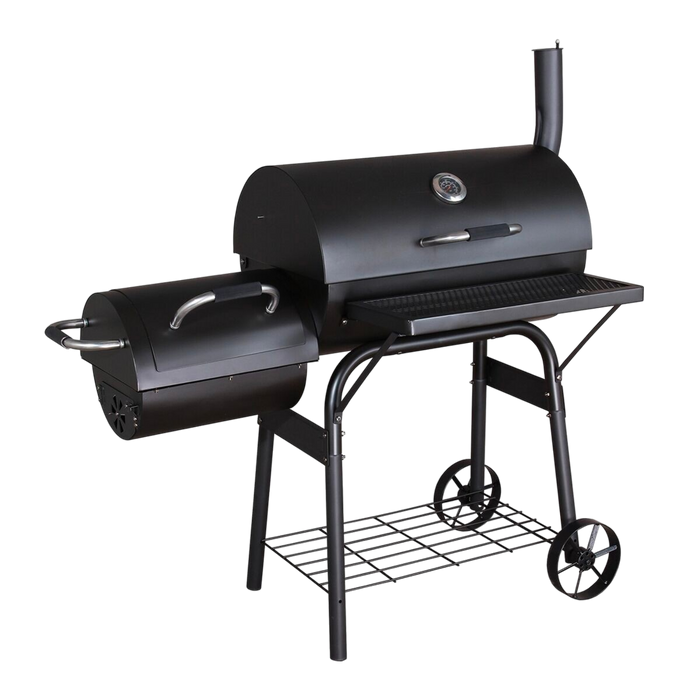 Jumbuck BBQ Smoker w/ Offset Sidebox