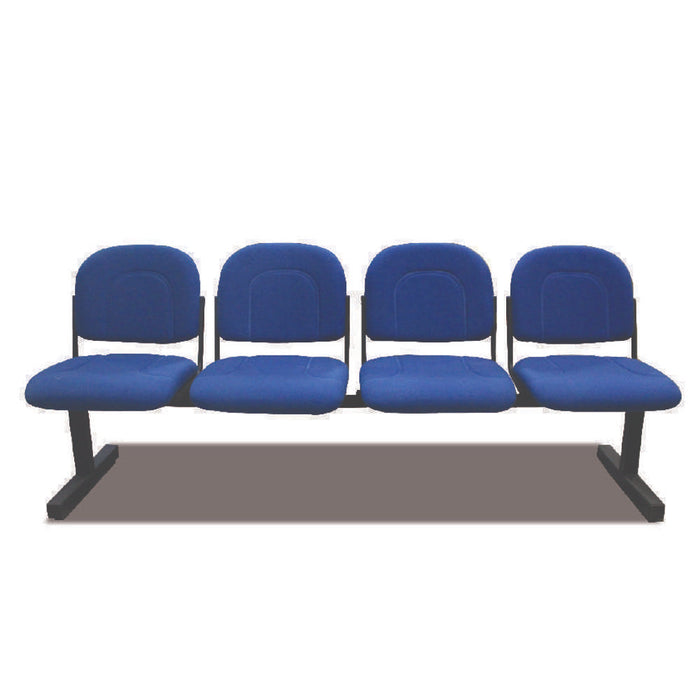 Euro Visitors Chair 4 Seater Blue #EB208 4S BLUE