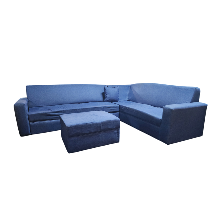 Fauna Dilio L Shape Fabric Sofa Set Assorted Colors