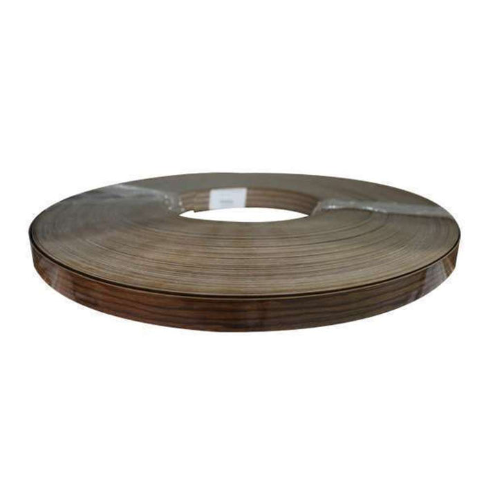 Edge Tape ABS Unglued 1.0 x 21mm Wood Grain Teak Brown (100m Coil)