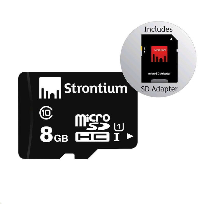 Strontium Micro SD Card 8GB SD Adaptor
