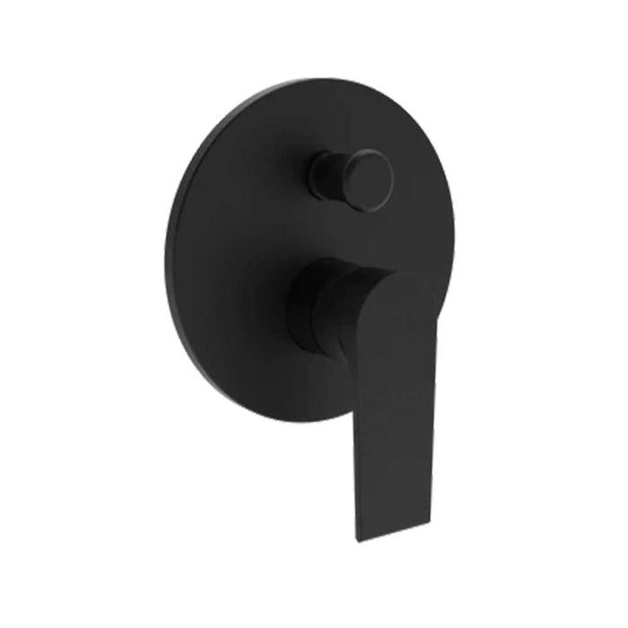 Neptune II Concealed Shower Mixer with Diverter Matt Black 198mm