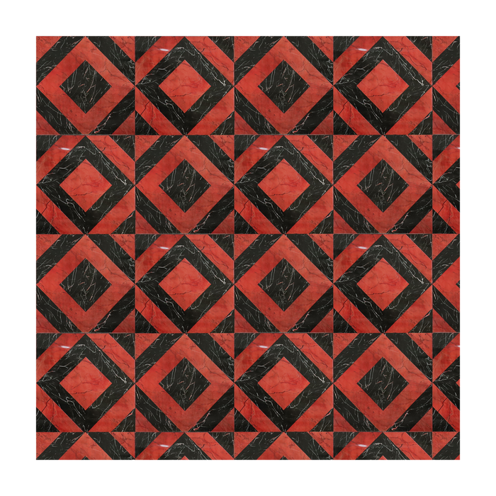 PVC Lino 5m x 1.8m x 0.35mm Red & Black