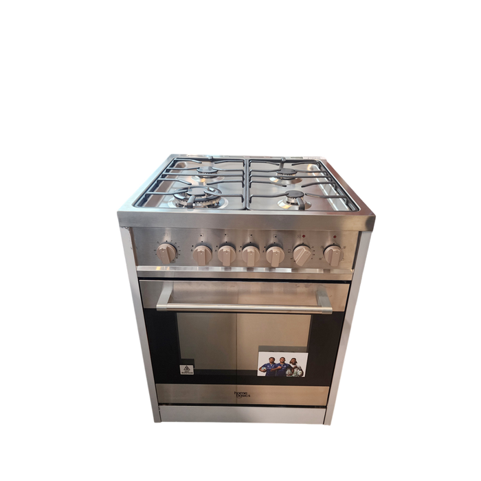 Home Basics Premium Free Standing Gas Cooker 4B 60cm with Electric Oven