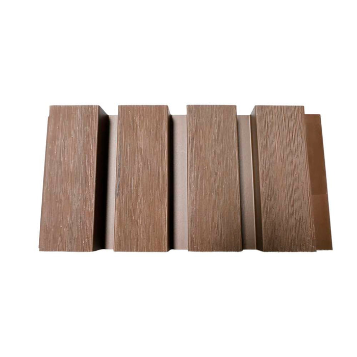Prime WPC Exterior Wall Panel 2900mm x 219mm x 26mm x 4 Rails Walnut