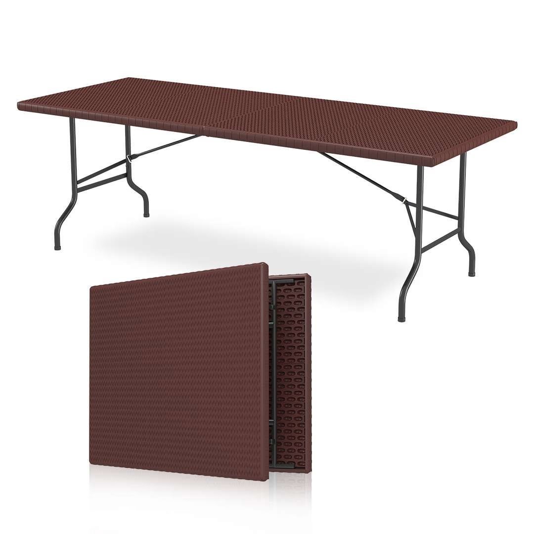 Lifestyle Fold-in-Half Table 6ft Brown