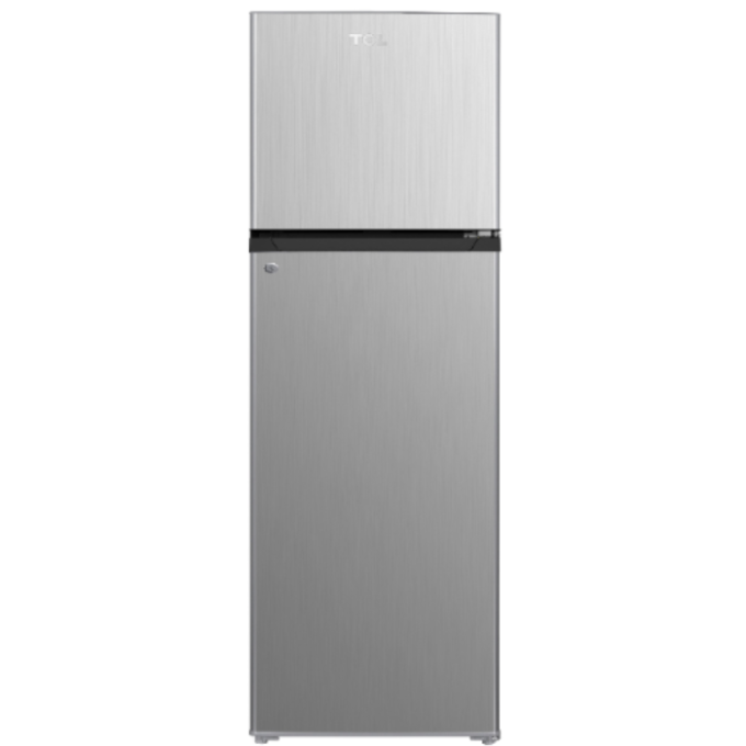 TCL Top Mount Fridge 2 Door 249L Silver