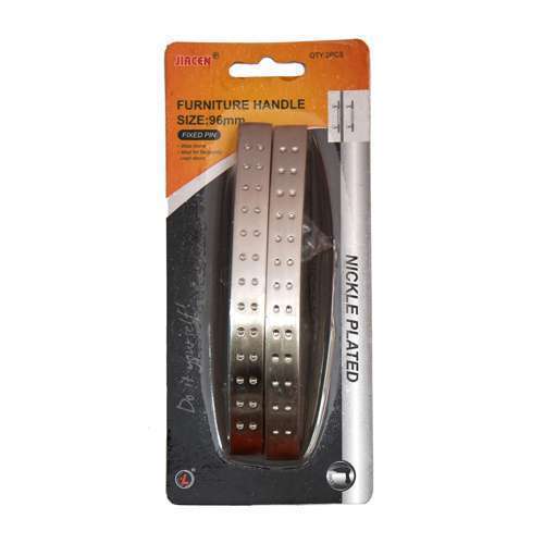 Jia Drawer Handle 96mm Zinc Nickle Plated #FH9628