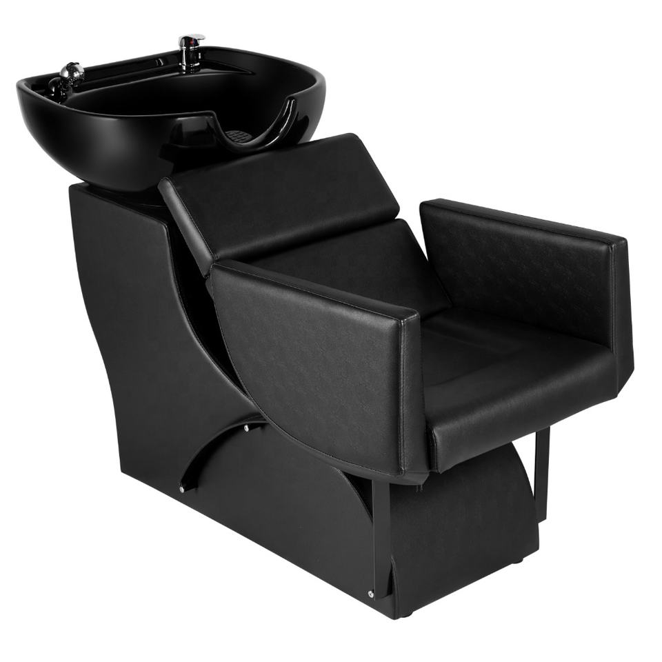 PVC Classic Barber Shampoo Chair with Basin
