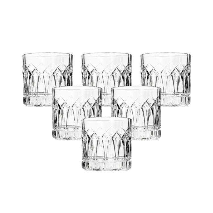 Ocean Traze Pst Double Rock Glass 6pc 350ml Commercial