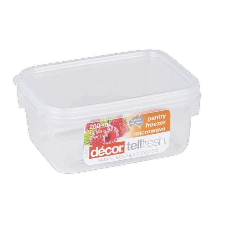 Decor Tellfresh Oblong 250ml PVC Storage Box
